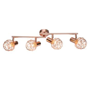Globo Lighting Deckenleuchte Allesley II Modern Metall Kupfer Rechteckig 60x18x15 cm (BxHxT) 4-flammig E14