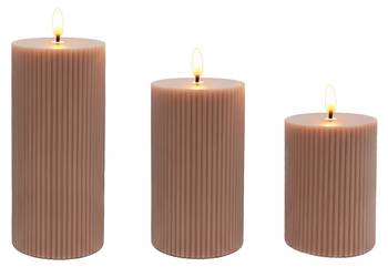 3 bougies LED