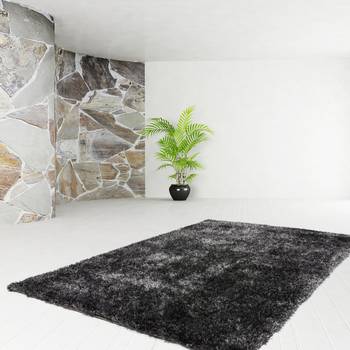 Kayoom Teppich Diamond 700 Anthrazit Rechteckig 80x150 cm (BxT) Modern Kunstfaser