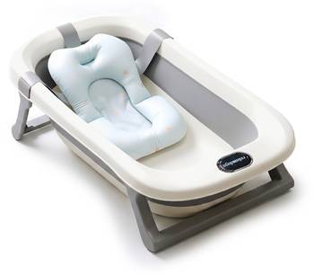 Faltbare Babybadewanne mit Kissen