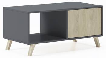 Table basse WIND Gris Anthracite/Chêne
