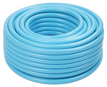 Wetterfester Gartenschlauch in Hellblau