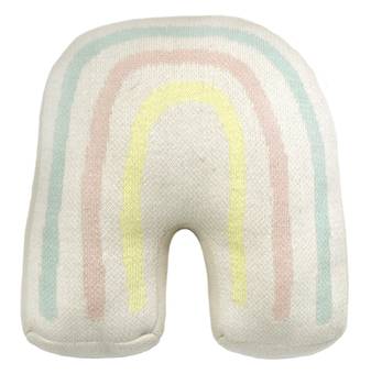 Coussin en coton lavable, RAINBOW STAMP