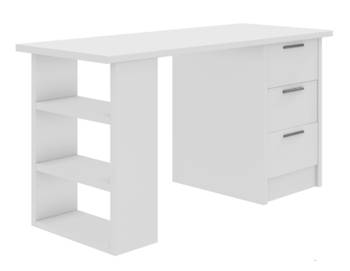 Schreibtisch MANKOTA 3 Schubladen Weiß