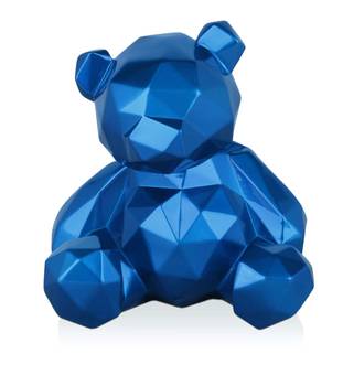 Harz-Skulptur Facettierter Bär