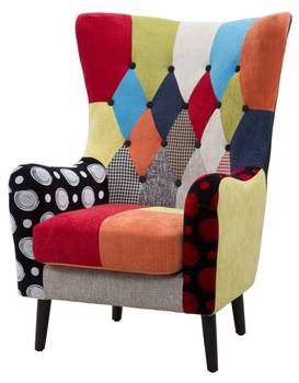 Fauteuil en tissu patchwork Imperial 73