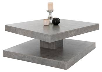 Table basse 78x78x36cm Gris