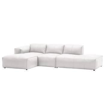 Studio Copenhagen Ecksofa Hudson VIII Weiß Echtleder 301x71x173 cm (BxHxT) Skandi