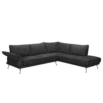 loftscape Ecksofa Milan Anthrazit Microfaser 272x85x230 cm (BxHxT) Modern