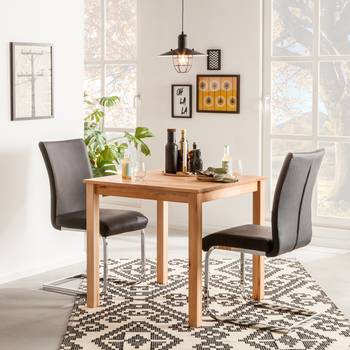 Ars Natura Esstisch LemsiWOOD Massivholz Buche 80x75x80 cm (BxHxT) für bis zu 2 Personen