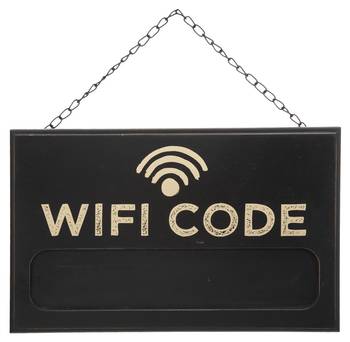 Tableau à craie noir WIFI CODE