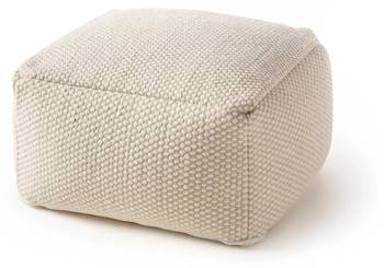 Handgefertigter Woll-Pouf Rocco