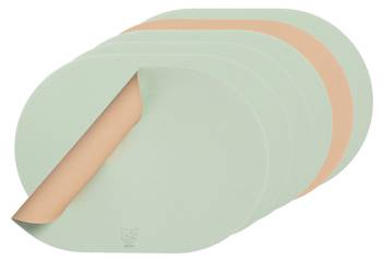 Omkeerbare placemat NUDE set van 6