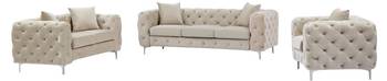 Couchgarnitur mit Sessel EDWINA 3er-Set