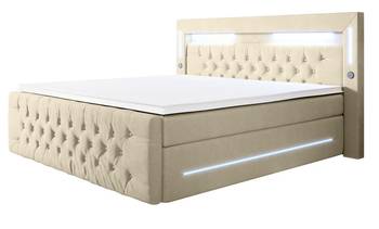 Boxspringbett Moonlight LED USB Stauraum