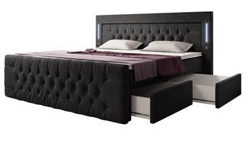 Boxspringbett Diva - USB, LED, Stauraum