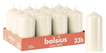 Glatte Stumpenkerzen (12er Set)