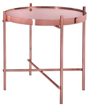 Table d'appoint Ø 43x45cm cuivre, métal