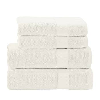 Set de 4 serviettes de toilette Deluxe