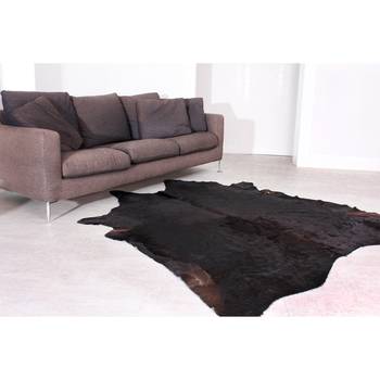 Top Square Rinderfell I Schwarz Asymmetrisch 200x200 cm (BxT)