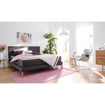 SmoodSpring Bett I 140x200 cm Webstoff Anthrazit