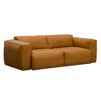 Studio Copenhagen Sofa Hudson 2-Sitzer Cognac Echtleder 228x71x102 cm (BxHxT) Skandi