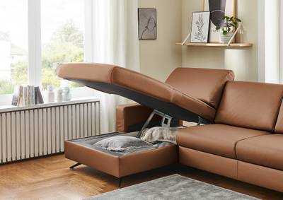 Ecksofa Wondina mit Ottomane