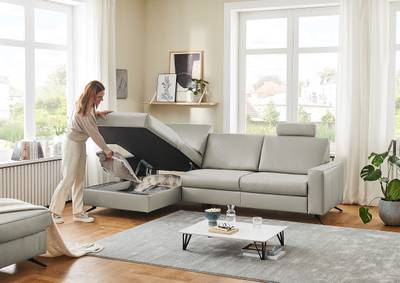 Ecksofa Wondina mit Ottomane