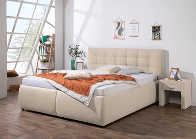 Polsterbett Mouflon mit Matratze