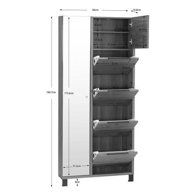 Furnierter Schuhschrank MiPuro kaufen