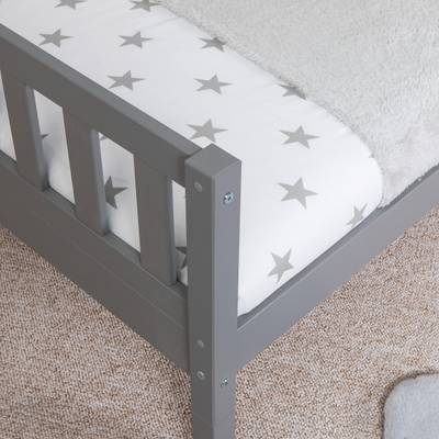 Massives Hausbett Duo mit Zusatzbett