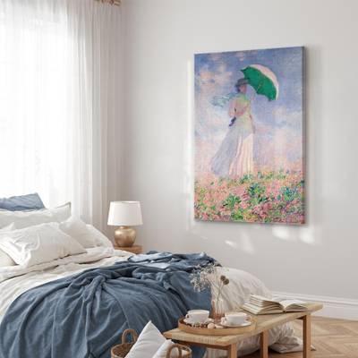 Leinwandbild Woman with a Parasol