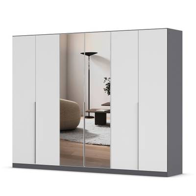 Drehtürenschrank Alabama - Grauspiegel B