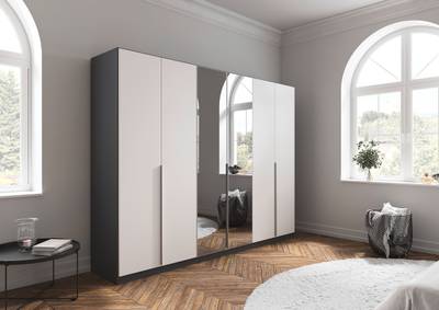 Drehtürenschrank Alabama - Grauspiegel B