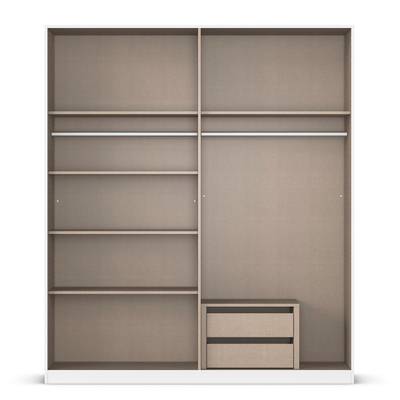 Drehtürenschrank Alabama - Grauspiegel B