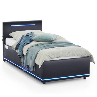 Letto imbottito con illuminazione Circle