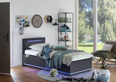 Letto imbottito con illuminazione Circle