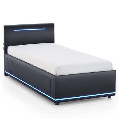 Letto imbottito con illuminazione Circle