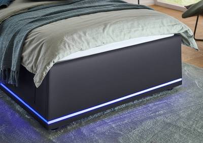 Letto imbottito con illuminazione Circle