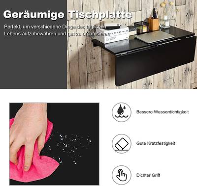 Wandmontierter Klapptisch
