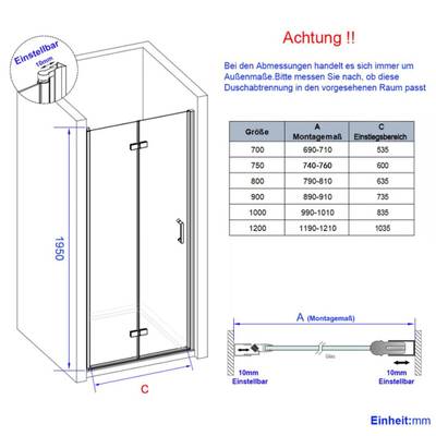 Maßzeichnung