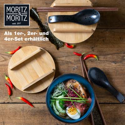 SOLID 4x Ramen Schüssel mit Deckel 600ml