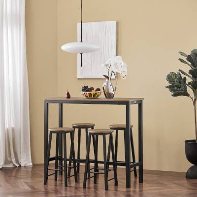 Table + 4 x Tabourets de Bar OGT22-SCH