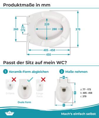 WC-Sitz Original mit Absenkautomatik
