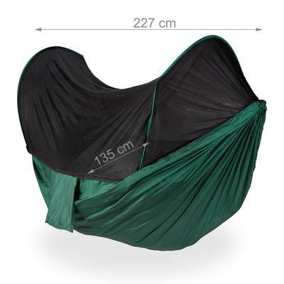 Hamac double en nylon avec moustiquaire / moustiquaire, capacité