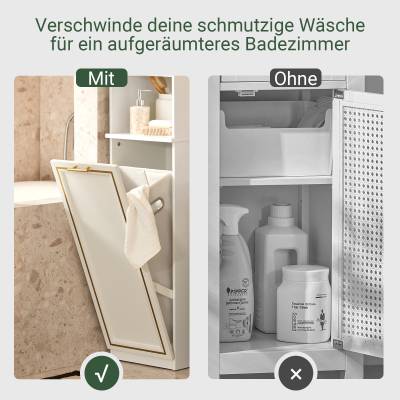 Hochschrank mit Wäschesack BZR87-W