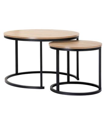 Stapelbare Beistelltische (2er-Set)