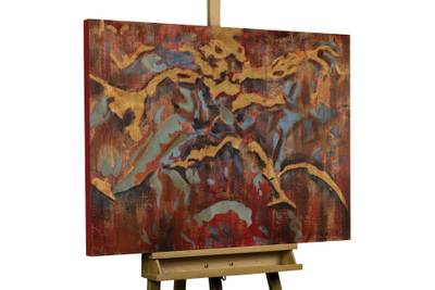 Acrylbild Handgemalt Nonfigurativ Ir