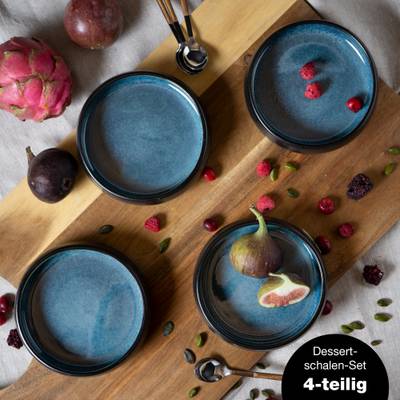 SOLID Steinzeug Dipschalen 300ml 4er-Set
