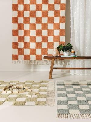 Handgewebter Kinderteppich Caro